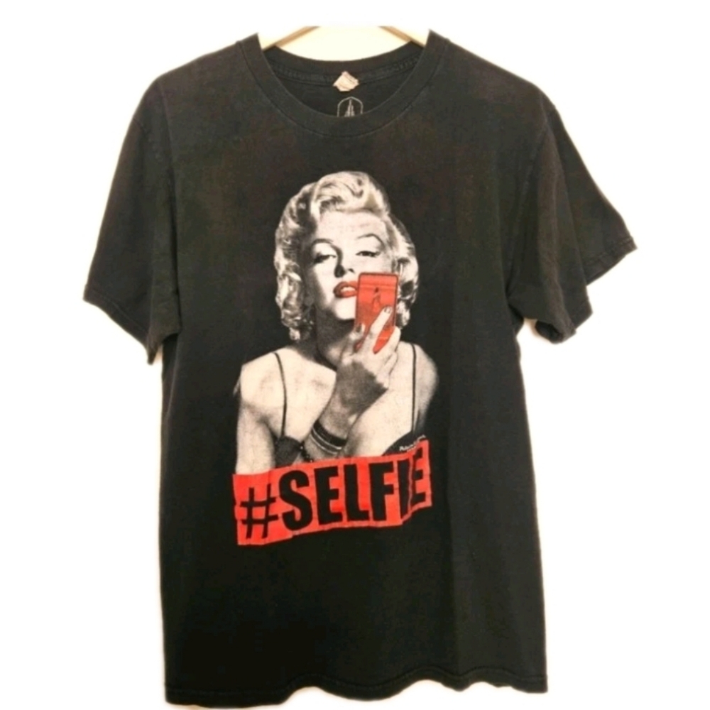 Marilyn Monroe Selfie Graphic Tee Large Unisex